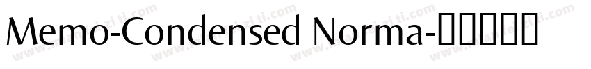 Memo-Condensed Norma字体转换